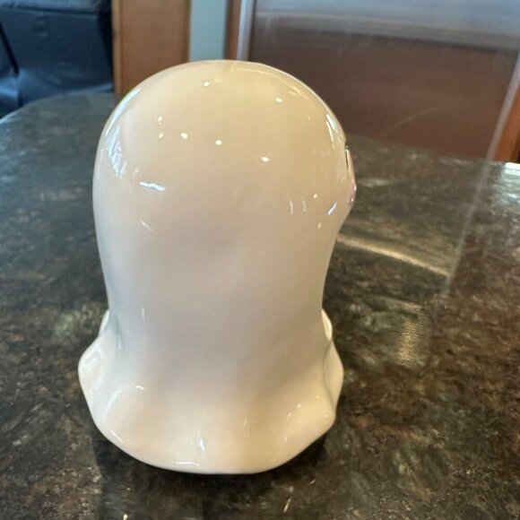 Halloween Ceramic Happy Ghost Candy Dish Sponge Holder Unique Eclectic Decor - Picture 2 of 8